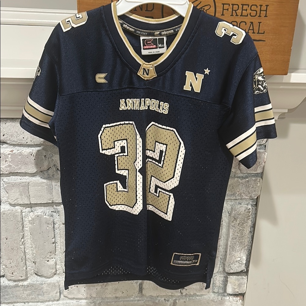 Colosseum Navy and Gold Kids Jersey